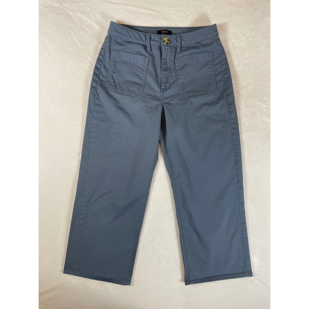 Quince Blue Wide Leg Pants